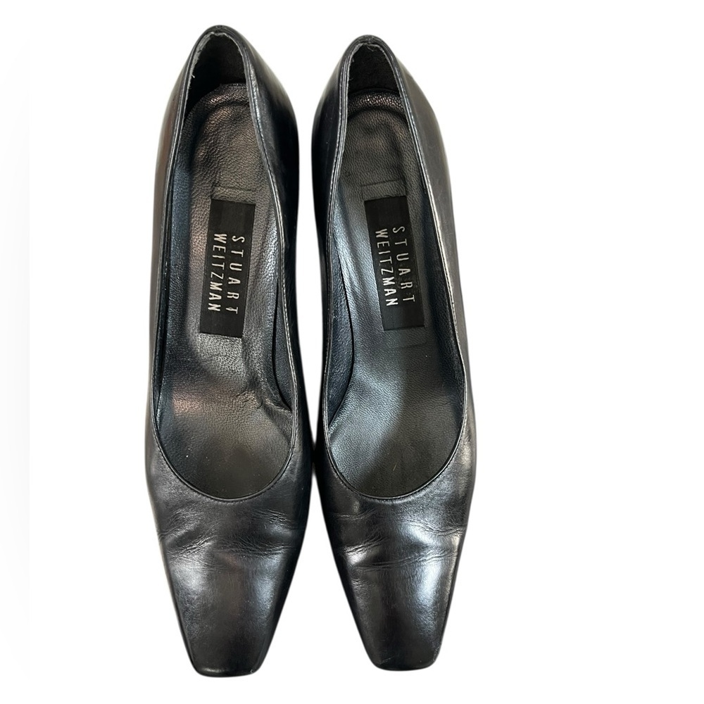 Stuart Weitzman Classic Black Heels Size 6.5 B - Picture 3 of 6